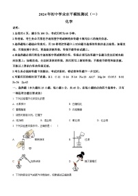 2024年广东省 初中学业水平模拟测试化学试题（一）（原卷版+解析版）