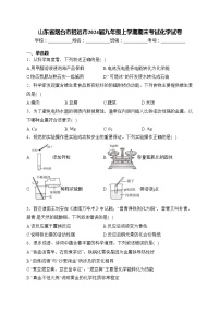 山东省烟台市招远市2024届九年级上学期期末考试化学试卷(含答案)