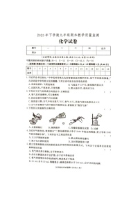 湖南省张家界市桑植县2023-2024学年九年级上学期1月期末化学试题