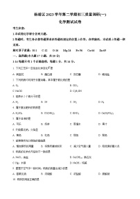 2024年上海市杨浦区中考二模化学试题（原卷版+解析版）