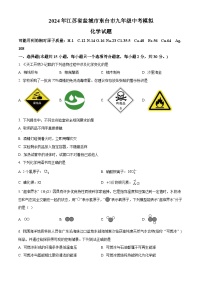 2024年江苏省盐城市东台市中考化学模拟试题 （原卷版+解析版）