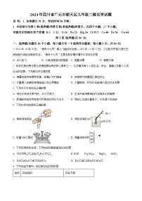 2024年四川省广元市朝天区九年级二模化学试题（原卷版+解析版）