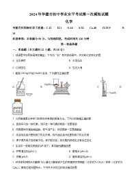 2024年四川省广安市华蓥市中考一模化学试题（原卷版+解析版）