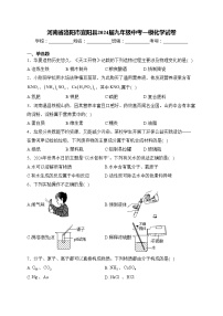 河南省洛阳市宜阳县2024届九年级中考一模化学试卷(含答案)