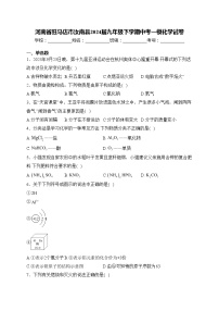 河南省驻马店市汝南县2024届九年级下学期中考一模化学试卷(含答案)