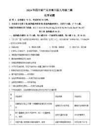 2024年四川省广元市青川县九年级二模化学试题（原卷版+解析版）