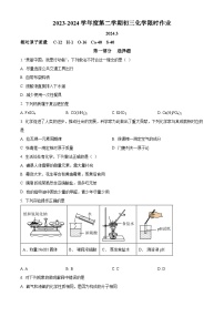 江苏省无锡市江阴市周庄中学2023-2024学年九年级下学期3月限时作业化学试题（原卷版+解析版）