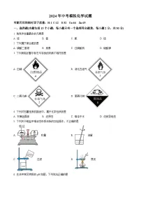 +2024年江苏省南京市联合体中考化学模拟试题++