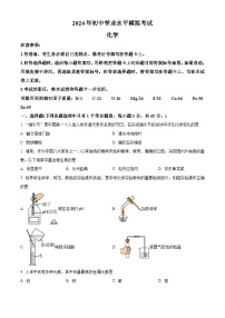 2024年湖南省初中学业水平模拟考试化学试卷 （原卷版+解析版）