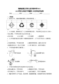 海南省海口市琼山区华侨中学2022-2023学年九年级下学期第二次月考化学试卷(含答案)