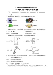 宁夏回族自治区银川市第六中学2022-2023学年九年级下学期3月月考化学试卷(含答案)