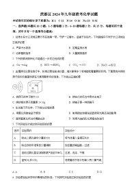 2024年甘肃省陇南市武都区中考一模化学试题 （原卷版+解析版）