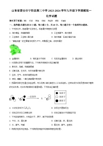 2024年山东省泰安市宁阳县第三中学中考一模化学试题（原卷版+解析版）