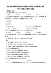 2024年甘肃省武威市凉州区洪祥九年制学校联片教研中考二模化学试题