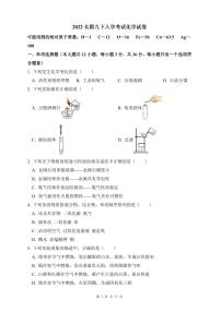 【全套精品专题试卷】初中复习专题精讲湖南省长沙市四大名校附属中学2022长郡九下入学化学试卷(带答案)