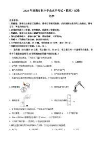 2024年湖南省初中学业水平考试（模拟）化学试卷