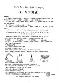 湖南省永州市2023-2024学年九年级下学期期中考试（二模）化学试题