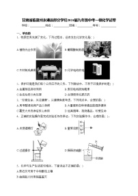 甘肃省临夏州永靖县部分学校2024届九年级中考一模化学试卷(含答案)