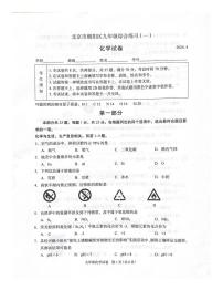 2024年北京市朝阳区九年级一模化学试题