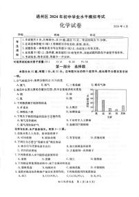 2024年北京市通州区九年级一模化学试卷