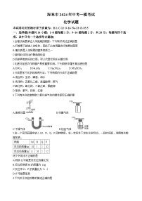 2024年青海省海东市中考一模考试化学试题