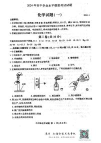 2024年山东省临沂市费县中考一模化学试题