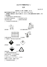 2024年广东省肇庆市中考一模化学试题