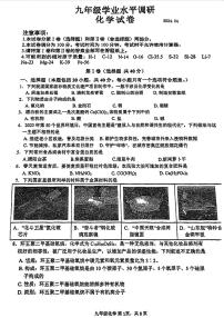 2024年江苏省常州市北郊区中考一模考试化学试题