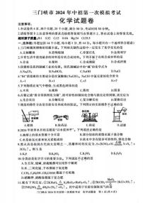 2024三门峡中考一模化学试卷及答案