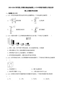 2024年甘肃省武威市凉州区武威第二十六中学联片教研中考二模化学试题