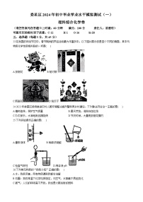 2024年湖南省娄底市娄星区中考一模考试化学试题(无答案)