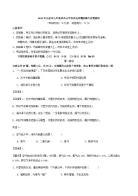 2024年北京市九年级学业水平考试化学模拟练习试卷解析