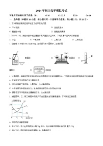 +2024年江苏省宿迁市沭阳县中考化学模拟试题+