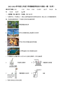 2024年黑龙江省哈尔滨市香坊区德强学校中考一模考试化学试题（原卷版+解析版）