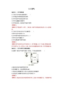 人教版九年级上册课题1 空气课时练习