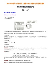 初中化学人教版九年级上册课题1 空气课时作业