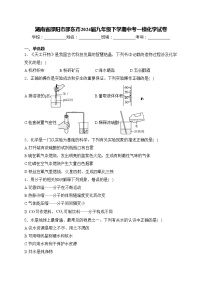 湖南省邵阳市邵东市2024届九年级下学期中考一模化学试卷(含答案)