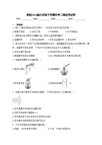 新疆2024届九年级下学期中考二模化学试卷(含答案)