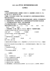 2024年江苏省苏州工业园区中考一模考试化学试题(无答案)