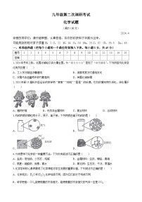 2024年山东省枣庄市薛城区中考二模化学试题