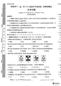 2024年河南省十二县一区中考二模化学试题