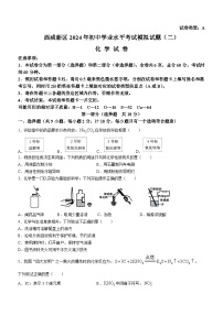 2024年陕西省西安市西咸新区中考第二次化学模拟考试卷