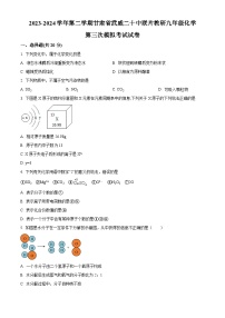 2024年甘肃省武威市第二十中学教研联片中考三模化学试题（原卷版+解析版）