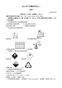 2024年广东省肇庆市中考一模化学试题