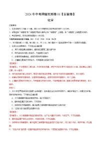2024年中考押题预测卷01（安徽卷）化学（全解全析）