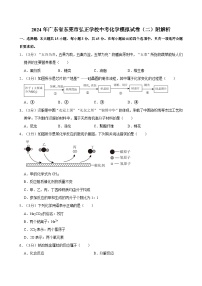 2024年广东省东莞市弘正学校中考化学模拟试卷（二）附解析