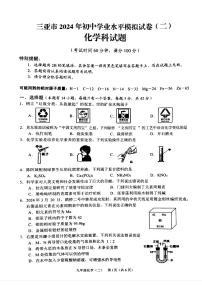 2024年海南省三亚市中考二模化学试题