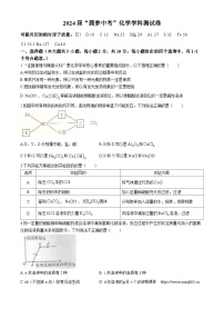 101，天津市静海区实验中学2023-2024学年九年级下学期4月月考化学试题(无答案)