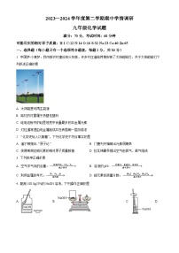 江苏省盐城市东台市2023-2024学年九年级下学期4月期中化学试题（原卷版+解析版）