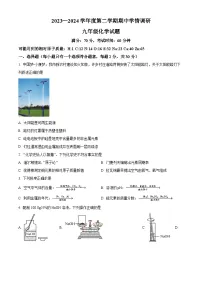 江苏省盐城市东台市2023-2024学年九年级下学期4月期中化学试题（原卷版+解析版）